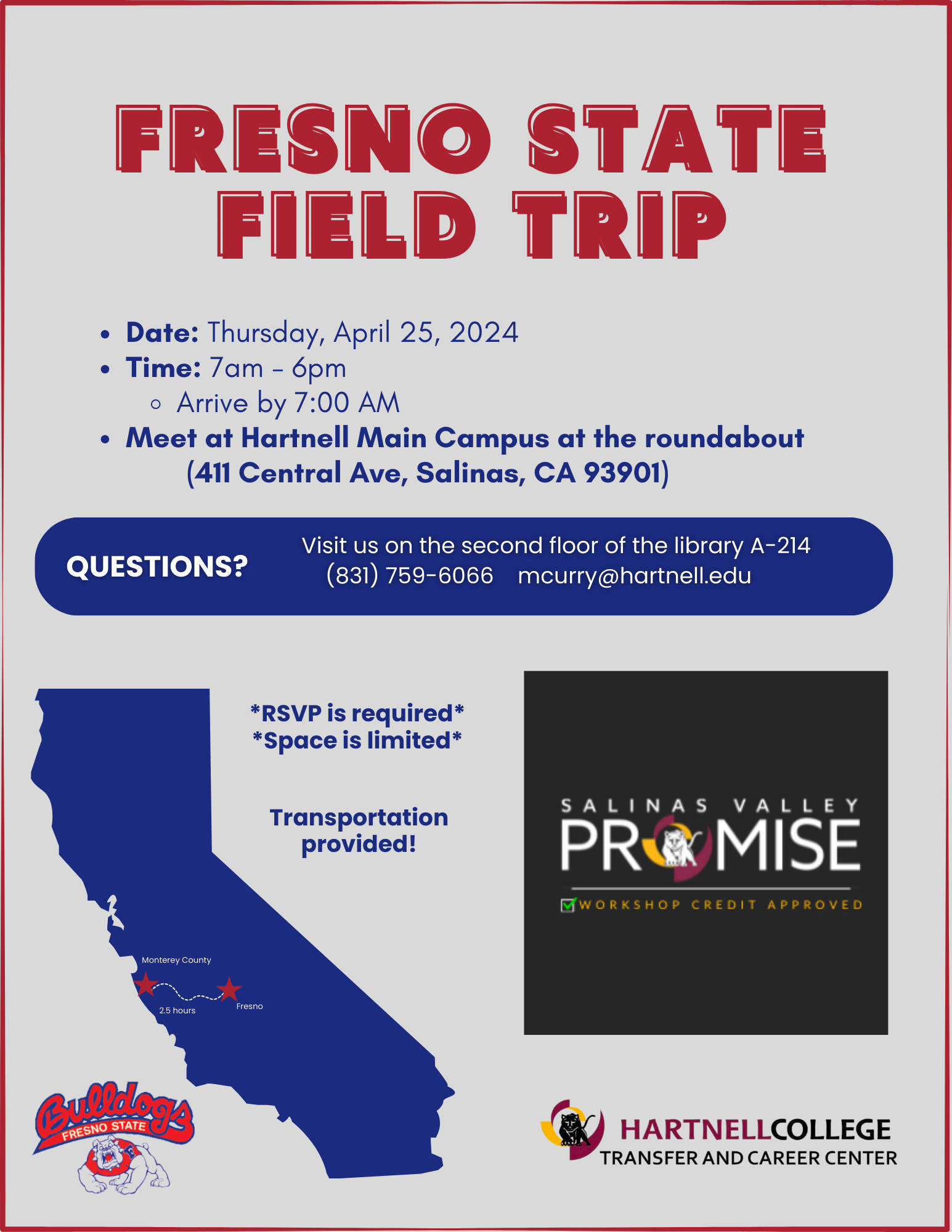 Fresno State Field Trip Flyer