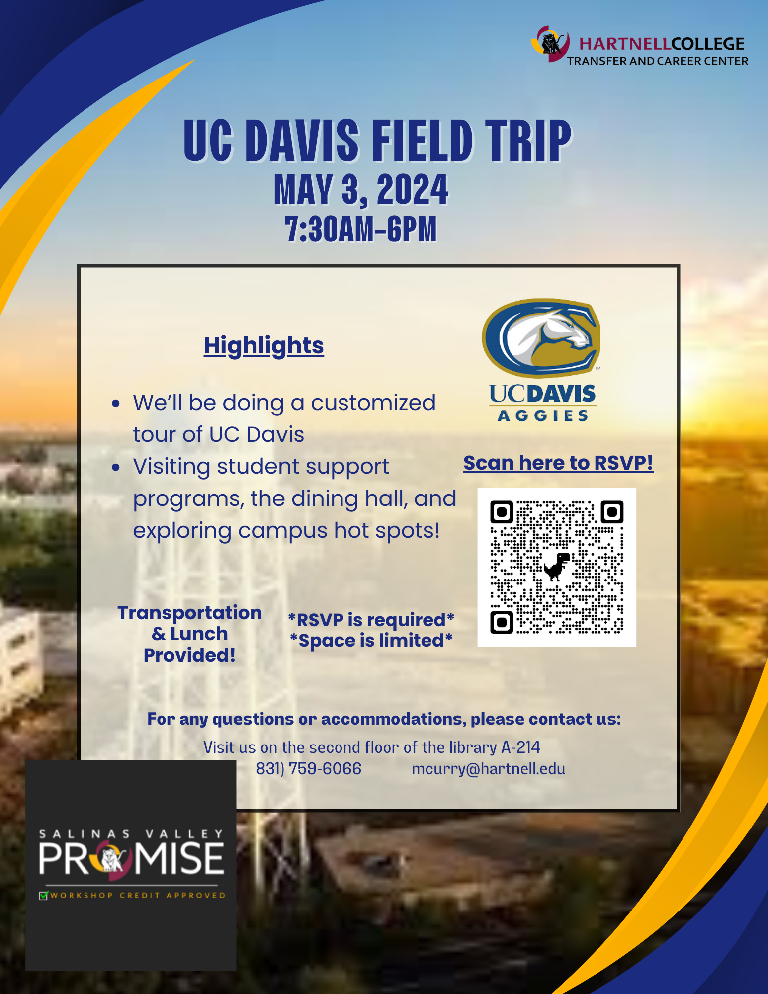 UC Davis Field Trip Flyer